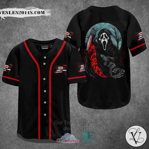 Ghostface Horror Movie Baseball Jersey