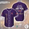 God First Family Second Then Crown Royal purple Baseball Jersey