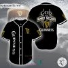 God First Family Second Then Guinness black Baseball Jersey