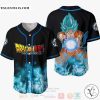 Goku Blue Dragon Ball Anime Baseball Jersey
