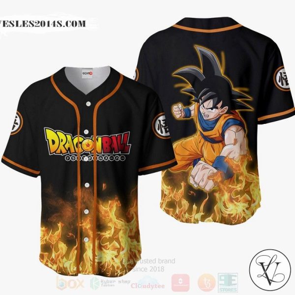 Goku Dragon Ball Anime Baseball Jersey Shirt