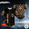 Gold Cool Abis Satanic Skull Custom Baseball Jersey