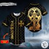 Gold Sword Viking Custom Baseball Jersey