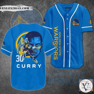 Golden State Warriors 30 Curry Baseball Jersey Shirt