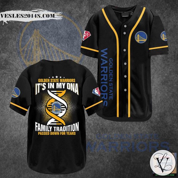 Golden State Warriors It’s In My DNA Baseball Jersey Shirt