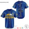 Golden State Warriors Players name Western Conference Champions 2022 Baseball Jersey