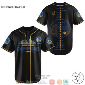 Golden State Warriors Players name black Baseball Jersey
