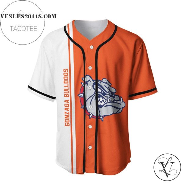 Gonzaga Bulldogs Baseball Jersey Half Style – NCAA