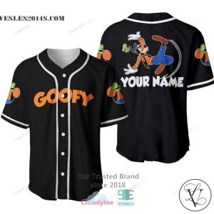Goofy Cute Custom Name Baseball Jersey Shirt