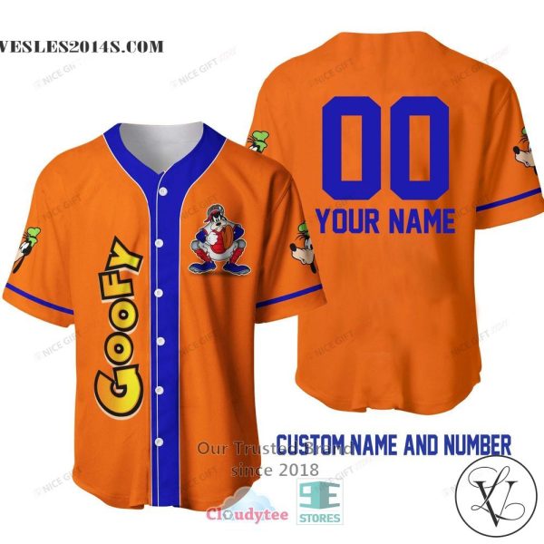 Goofy Play Baseball Personalized Baseball Jersey Shirt