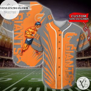 Greater Western Sydney Giants Baseball Jersey Afl – Premium Jersey Shirt – Custom Name & Number Jersey Sport