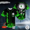 Green Eyes Biohazard Skull Custom Baseball Jersey