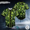 Green Pile Skull Baseball Jersey