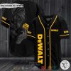 Grim Reaper DeWalt black yellow Baseball Jersey
