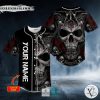 Grim Reaper Praying Cross Skull Custom Baseball Jersey