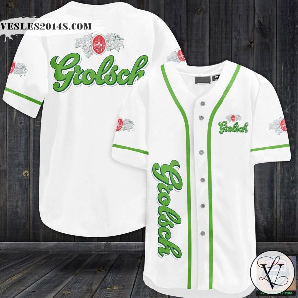 Grolsch Lager Beer Baseball Jersey