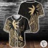 Guam Coconut palm Gold tropical polynesians Baseball Jersey
