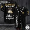 Guinness Beer In My Veins Jesus Is My Heart Baseball Jersey Shirt