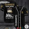 Guinness In my Veins Jesus In My heart Baseball Jersey aJi