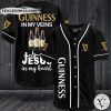 Guinness in my veins Jesus in my heart Baseball Jersey
