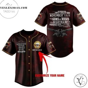 Guns N’ Roses Band Personalized Baseball Jersey