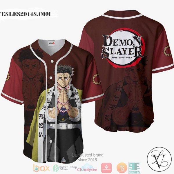 Gyomei Himejima Demon Slayer Baseball Jersey Shirt