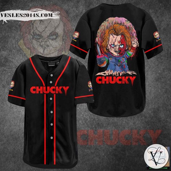 Halloween Chucky Baseball Jersey Shirt