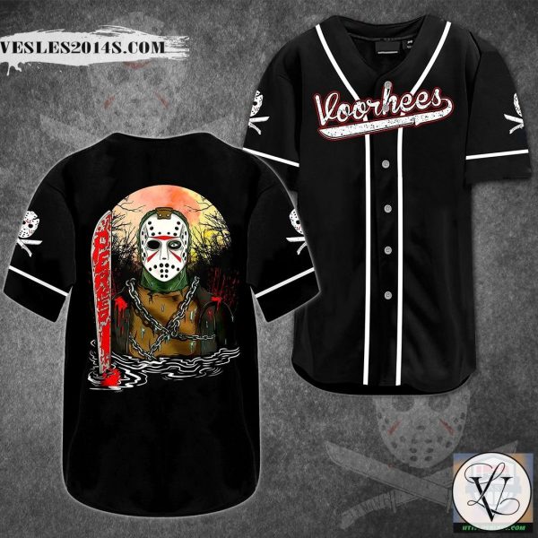 Halloween Jason Voorhees Baseball Jersey Shirt