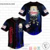 Hamm’s Beer Flame Skull Baseball Jersey