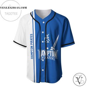 Hampton Pirates Baseball Jersey Half Style – NCAA