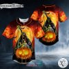 Happy Halloween Pumpkin Couple Skull Baseball Jersey