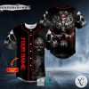 Harold Ricketts Skull Custom Baseball Jersey