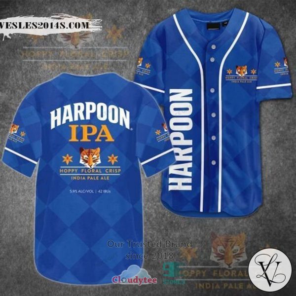 Harpoon Ipa Baseball Jersey Shirt