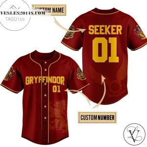 Harry Potter Gryffindor Personalized Baseball Jersey