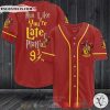 Harry Potter Gryffindor Run Like You’re late for platform 9 34  Baseball Jersey