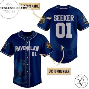 Harry Potter Ravenclaw Personalized Baseball Jersey