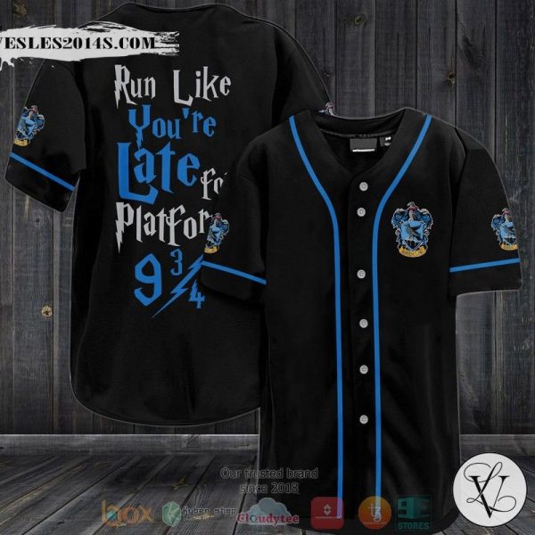 Harry Potter Ravenclaw Run Like You’re late for platform 9 34  Baseball Jersey