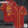 Harry Potter Run Like You’re Late For Platform 9 3-4 Gryffindor Red Baseball Jersey
