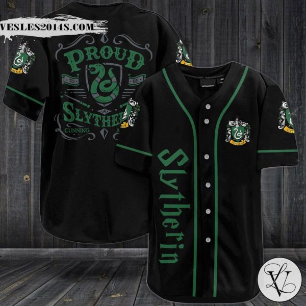 Harry Potter Slytherin Proud Cunning Baseball Jersey Shirt