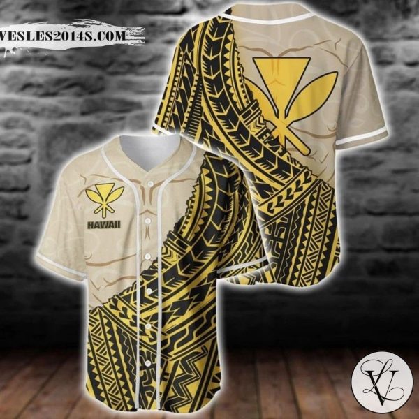 Hawaii Polynesian Wild Style Baseball Jersey