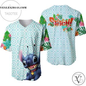 Hawaiian Stitch Flowery Pattern All Over Print Baseball Jersey