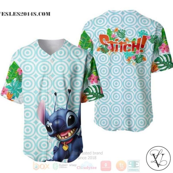 Hawaiian Stitch Flowery Pattern All Over Print  Baseball jersey