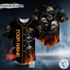 Hear No See No Speak No Evil Flame Skull Custom Baseball Jersey