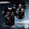 Hear See Speak No Evil Skull Baseball Jersey