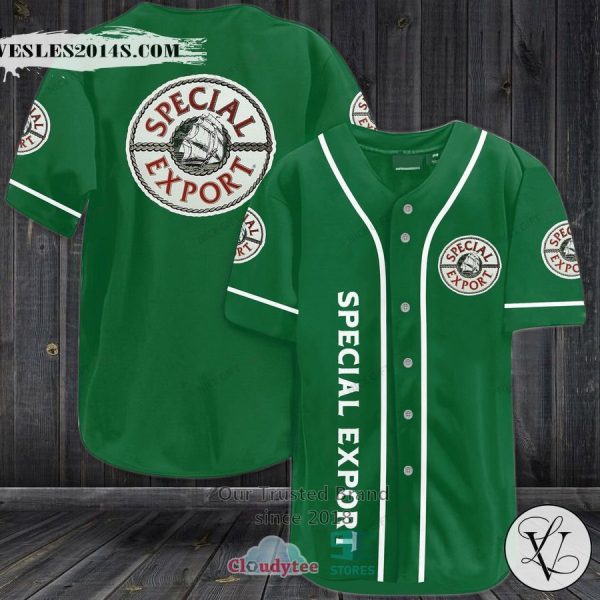 Heileman’s Special Export logo green Baseball Jersey