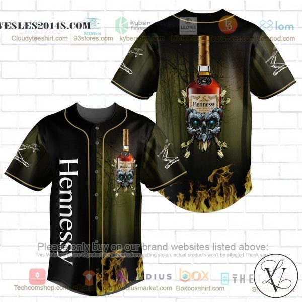 Hennessy skull head Baseball Jersey