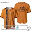 Hermes Paris Orange Baseball Jersey Shirt