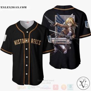 Historia Reiss Attack On Titan Anime Baseball Jersey Shirt