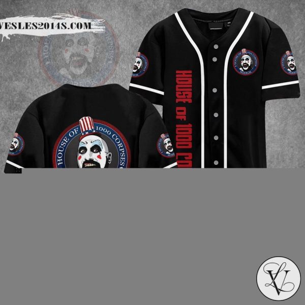 House of 1000 Corpses Horror Movie Baseball Jersey
