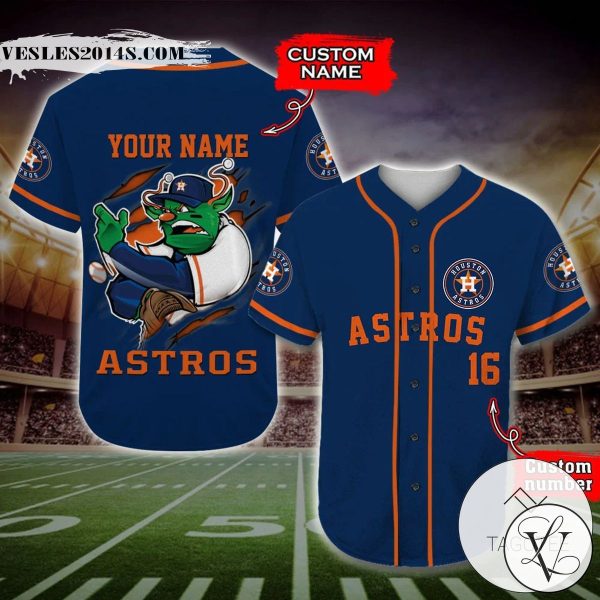 Houston Astros Baseball Jersey MLB Custom Name And Number